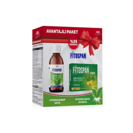 Fitospan Bitkisel 100 ml Şurup + Bitkisel Ekstreler Vitamin C 24 Pastil