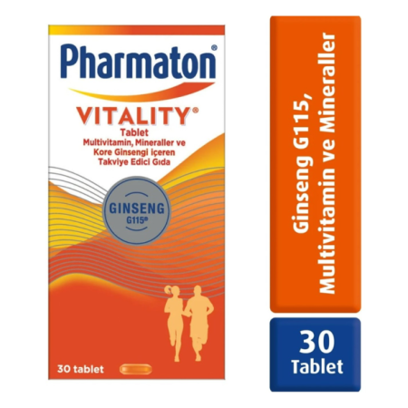 Pharmaton Vitality 30 Tablet - Takviye Edici Gıda