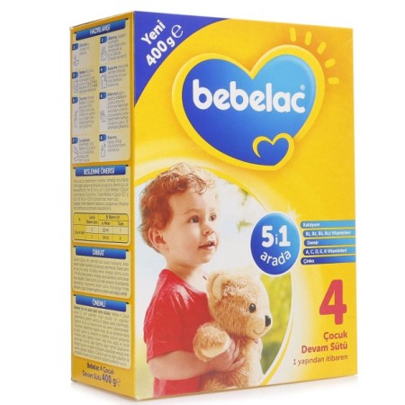 Bebelac 4 Çocuk Devam Sütü 400 gr 1+ Yaş