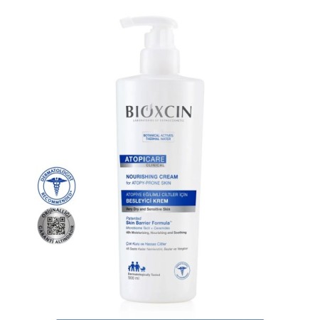 Bioxcin Atopicare Çok Kuru ve Hassas Ciltler İçin Besleyici Yatıştırıcı Nemlendirici Krem 500ml -48 Saat Nem