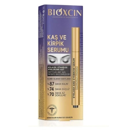 Bioxcin Kolajen ve Hyaluronik Asit İçerikli Kaş ve Kirpik Serumu 3 ml