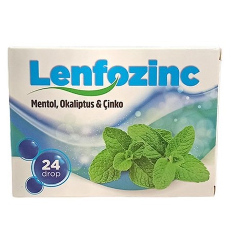 Lenfozinc Mentol Okaliptus Ve Çinko İçeren 24 Pastil