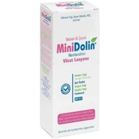 Minidolin Bebek Çocuk Nemlendirici Vücut Losyonu 250ml