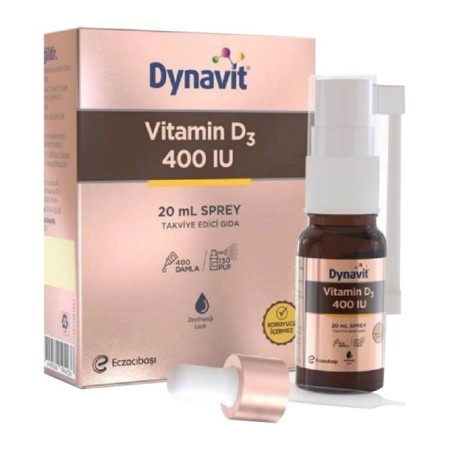Dynavit Vitamin D3 400 IU Takviye Edici Gıda Sprey 20 ml