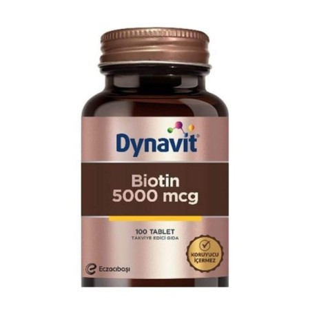Eczacıbaşı Dynavit Biotin 5000 mcg Takviye Edici Gıda 100 Tablet