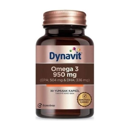 Eczacıbaşı Dynavit Omega 3 950 mg Takviye Edici Gıda 30 Yumuşak Kapsül