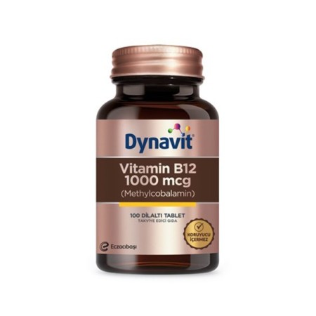 Eczacıbaşı Dynavit Vitamin B12 1000 mcg Takviye Edici Gıda 100 Tablet