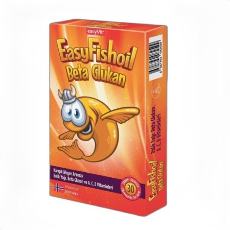 Easyvit EasyFishoil Beta Glukan Çiğnenebilir 30 Jel Form