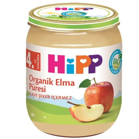 Hipp Organik Elma Püresi 125 gr Kavanoz Maması