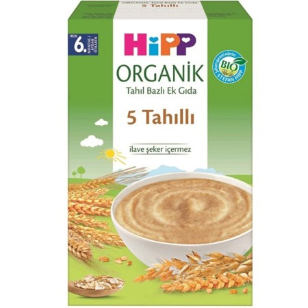 Hipp Organik 5 Tahıllı Kaşık Maması 200 gr