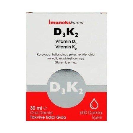 Imuneks D3 K2 Takviye Edici Gıda Damla 30ml
