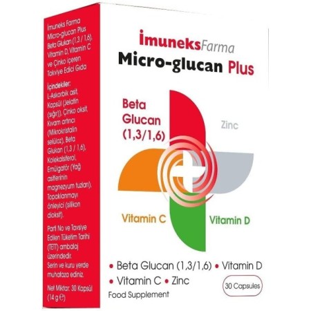 Imuneks Farma Micro-Glucan Plus 30 Kapsül