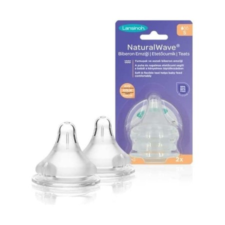 Lansinoh Natural Wave Biberon Emziği - Yavaş Akış