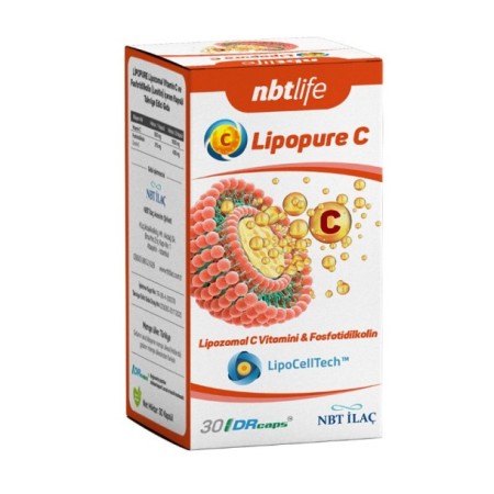Nbt Life Lipopure Vitamin C Takviye Edici Gıda 30 Kapsül