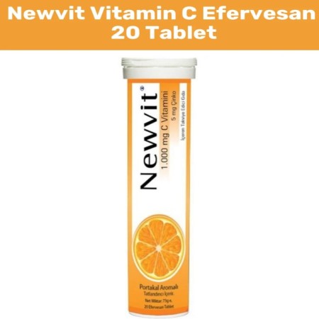 Newvit 1.000 mg C Vitamini İçeren Takviye Edici Gıda 20 Tablet