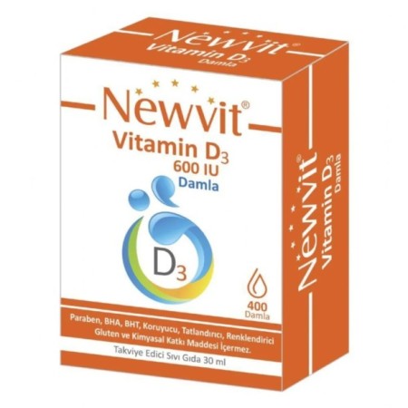 Newvit Vit D3 600 Iu Damla 30 Ml
