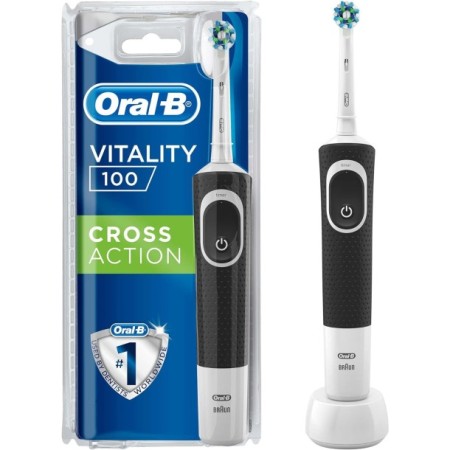 Oral-B Vitality D100 Cross Action Şarj Edilebilir Diş Fırçası Siyah