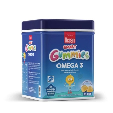 Orzax Ocean Smart Gummies Omega 30 Adet - Portakal Aromalı