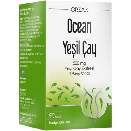 Orzax Ocean Green Tea Takviye Edici Gıda 60 Kapsül