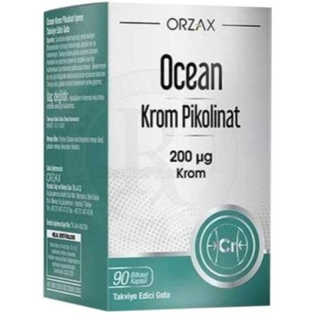 Orzax Ocean Krom Pikolinat 90 Bitkisel Kapsül