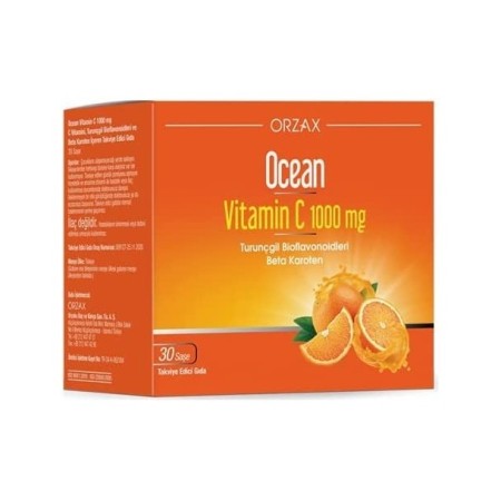 Orzax Ocean Vitamin C 1000 mg Takviye Edici Gıda 30 Saşe