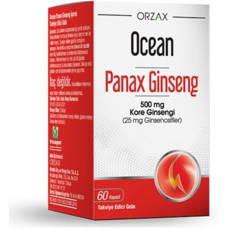 Orzax Panax Ginseng 60 Kapsül