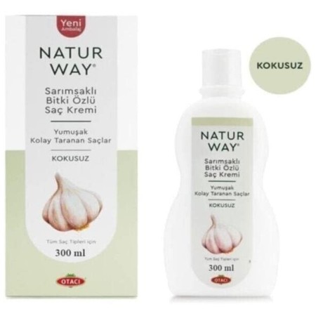 Otacı Naturway Sarımsaklı Bitki Özlü Kokusuz Saç Kremi 300 ml
