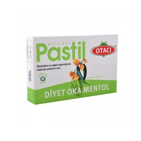 Otacı Bitkisel Diyet Oka Mentol 16 Pastil