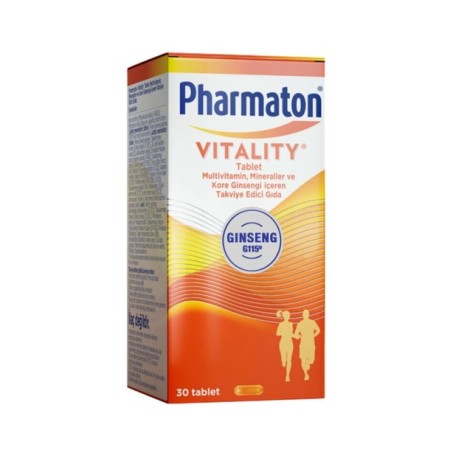 Pharmaton Vitality 30 Tablet - Takviye Edici Gıda