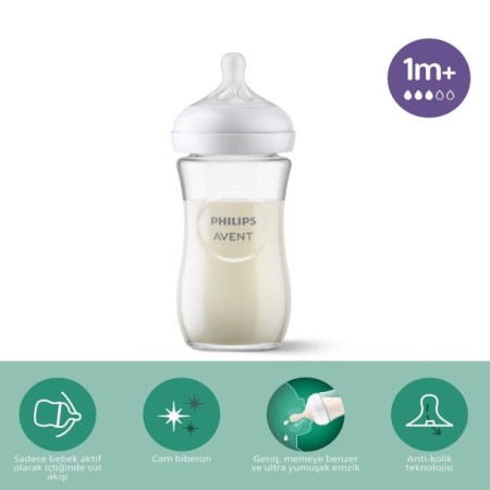 PHILIPS AVENT SCY933/01 Natural Response Cam Biberon 1M+ 240ml