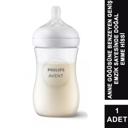 Philips Avent Natural Response 1+ Ay NO:3 Biberon 260 ml