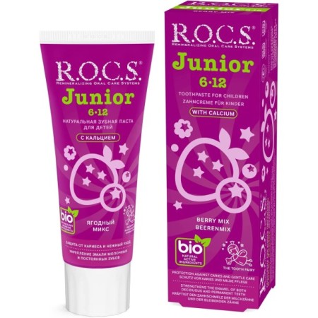ROCS Junior 6-12 Yaş Diş Macunu - Orman Meyveleri Tadında 60 ml