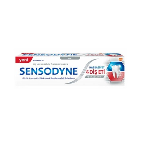 Sensodyne Beyazlatıcı Hassasiyet ve Diş Eti Macunu Beyazlatıcı 75 ml