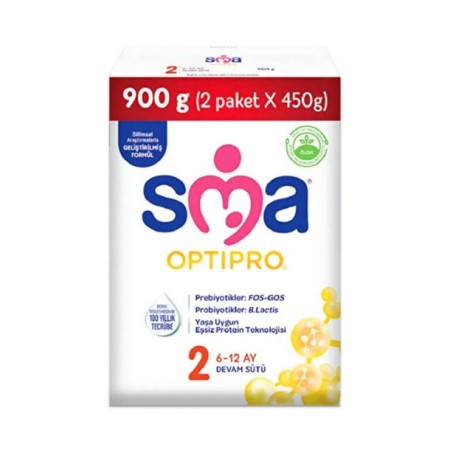 Sma Optipro 2 6-12 Ay 450x2 gr Devam Sütü