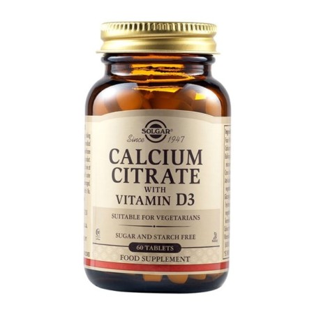 Solgar Calcium Citrate with Vitamin D3 60 Tablet