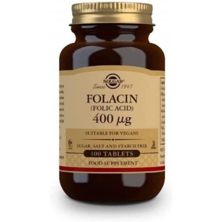 Solgar Folacin Folic Acid 400 mcg 100 Tablet