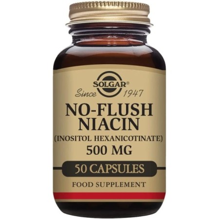 Solgar No-Flush Niacin 500 mg 50 Kapsül