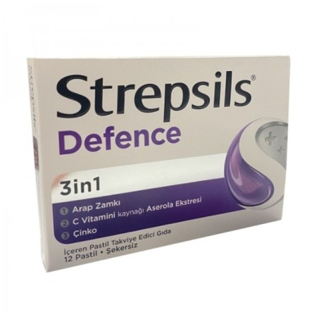Strepsils Defence Takviye Edici Gıda 12 Pastil