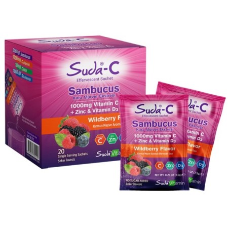 Suda Vitamin Suda-C Sambucus Wilderberry 20 Saşe