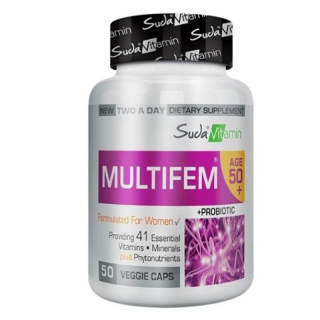 Suda Vitamin Multifem 50+ Womens Multivitamin 50 Bitkisel Kapsül