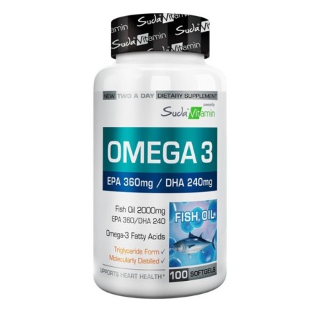 Suda Vitamin Omega 3 2000 mg 100 Yumuşak Kapsül Takviye Edici Gıda