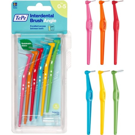 TePe Angle Mixed Pack Interdental Brush 6 Adet