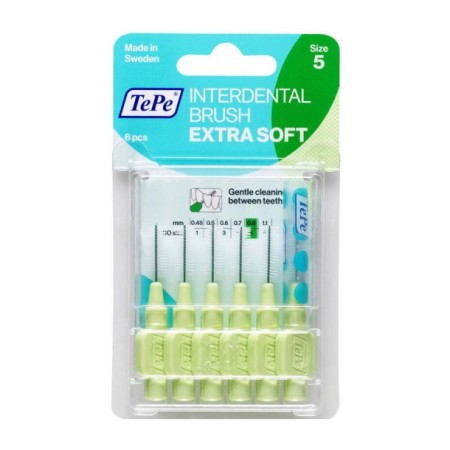 Tepe Blister Extra Arayüz Fırçası 0.8 mm Yeşil 6'lı