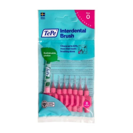 TEPE 0.4 MM - PEMBE Diş Arayüz Fırçası (1 x 8 Adet)