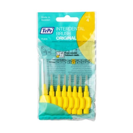 Tepe Diş Arası Fırçası 0.7 mm Sarı 8'li