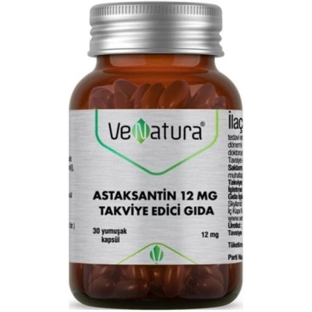 VeNatura Astaksantin Takviye Edici Gıda 30 Yumuşak Kapsül