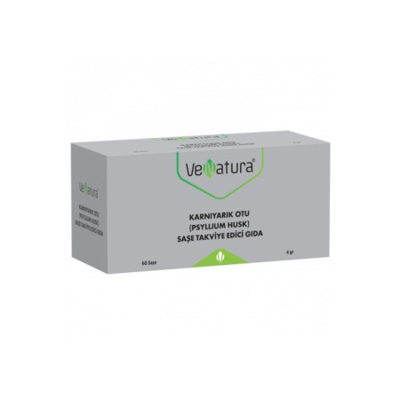 VeNatura Karnıyarık Otu (Psyllium Husk) Saşe Takviye Edici Gıda 60 Saşe