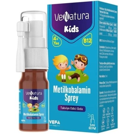 VeNatura Kids Metilkobalamin Sprey Takviye Edici Gıda 5 ml