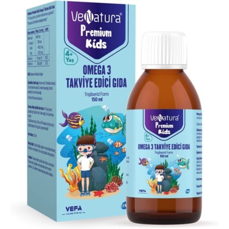VeNatura Kids Premium Omega 3 Takviye Edici Gıda 150 ml