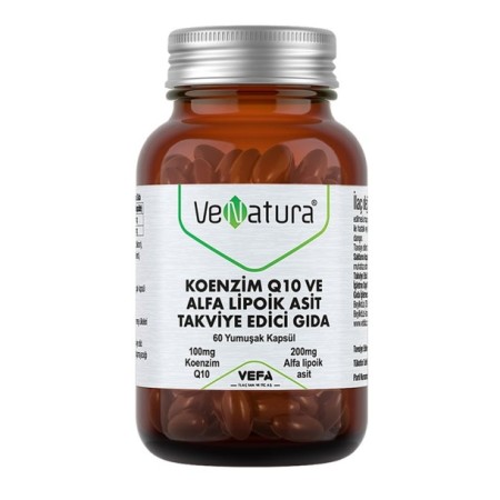 VeNatura Koenzim Q10 ve Alfa Lipoik Asit 60 Yumuşak Kapsül